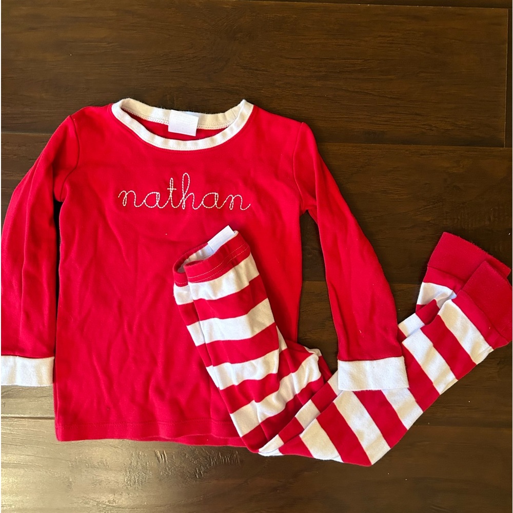 Christmas Pajamas, Monogrammed Nathan